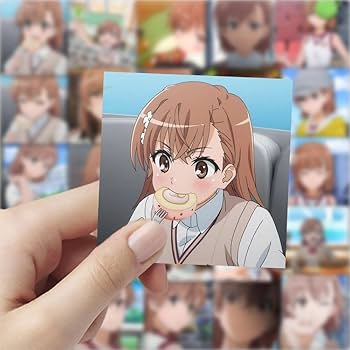 Amazon | とある科学の超電磁砲 御坂美琴 ステッカー シール 59